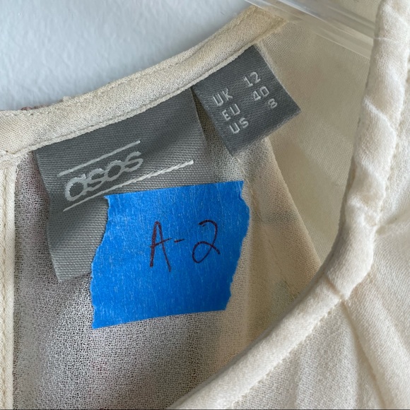 ASOS DESIGN Sheer & Solid Printed Midi Dress - Picture 12 of 13